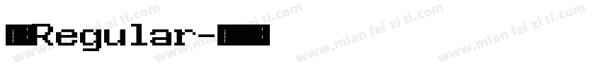 夙黑 Regular字体转换